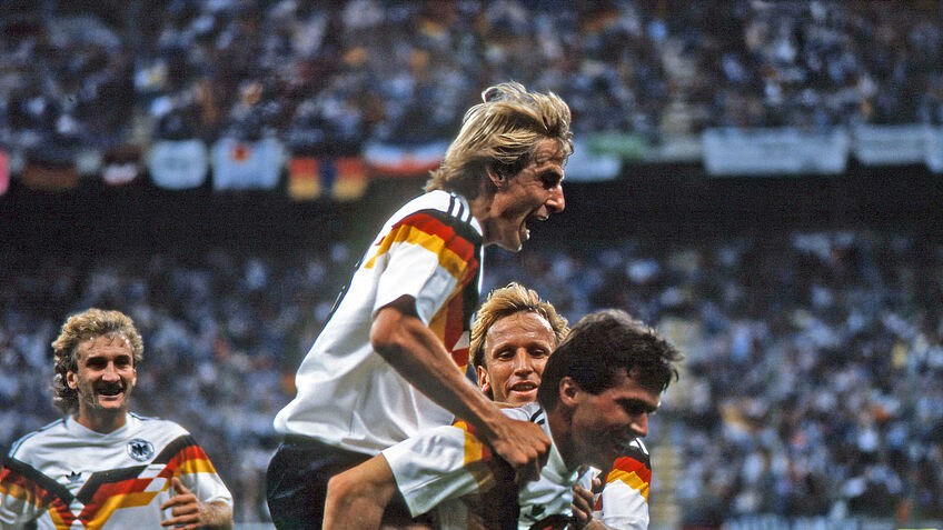 Rudi Völler, Jürgen Klinsmann, Andi Brehme, Lothar Matthäus