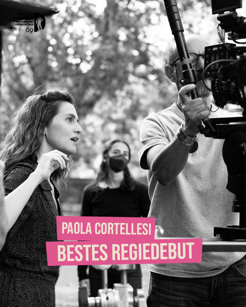 Der Preis für das beste Regiedebut geht an Paola Cortellesi